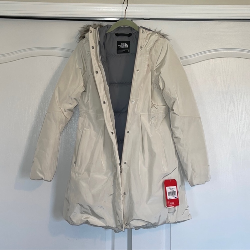 NWT The North Face Women's Transarctic Mama Parka - Vintage White